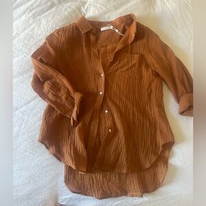 Monday Swimwear Button-Up Shirt